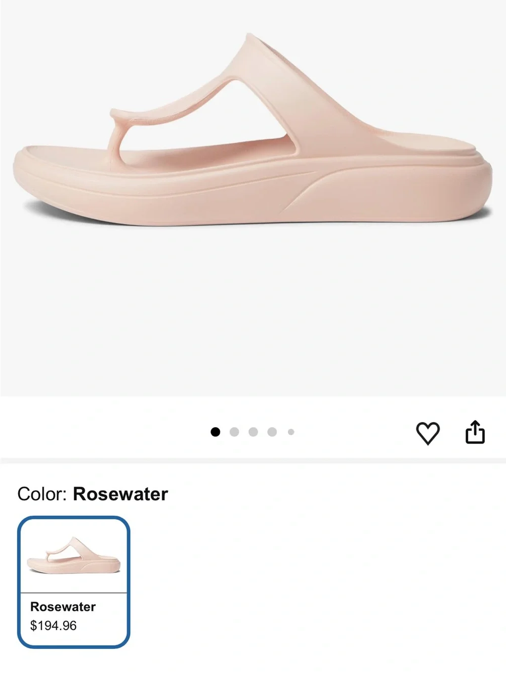 Stuart Weitzman Rosewater Stuflex T-Strap Slide